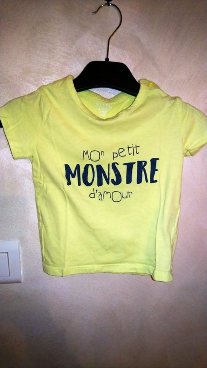 Joli tee shirt bébé garçon 18 mois kiabi neuf