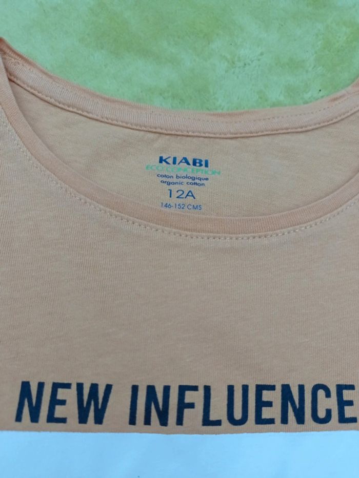 Tee-shirt moutarde Kiabi taille 12 ans - photo numéro 4