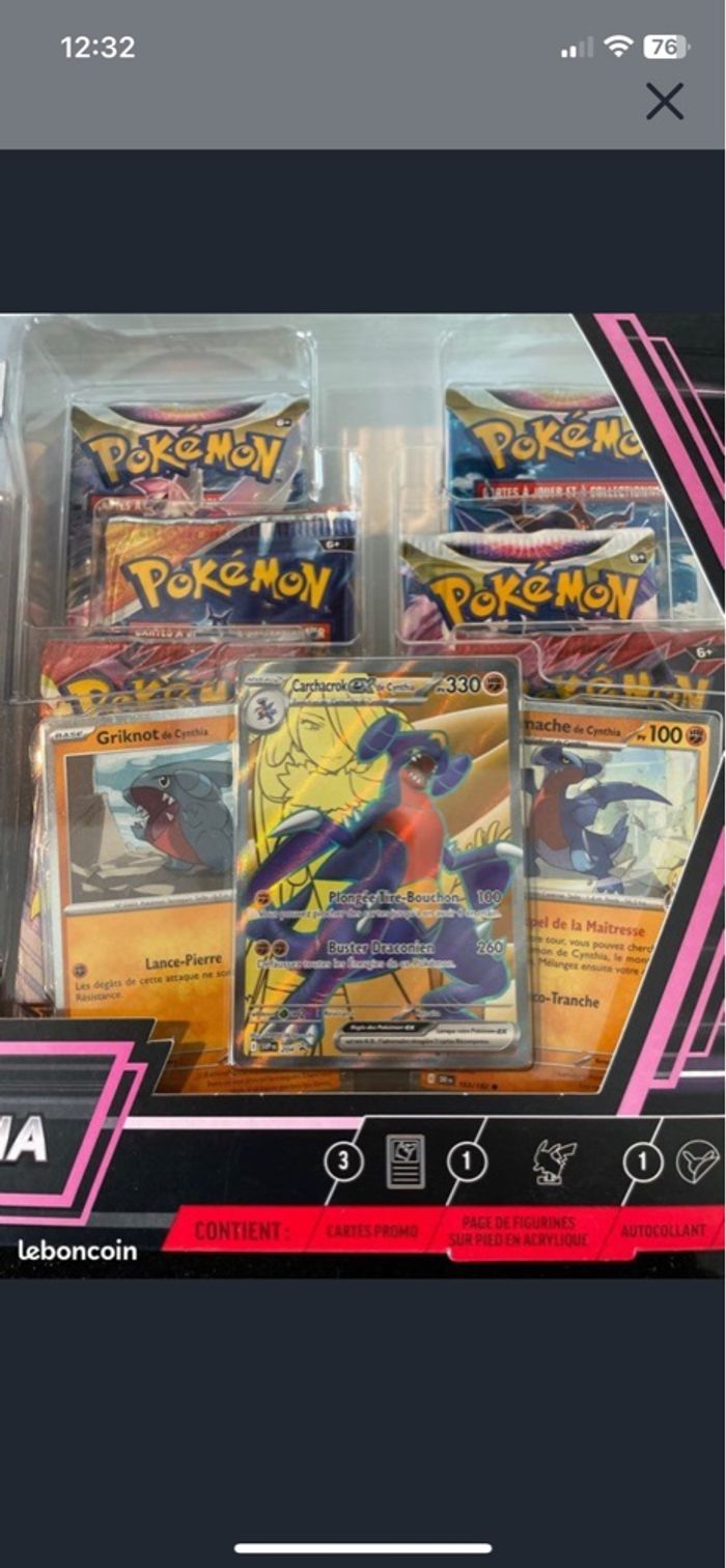 Neuf scellé coffret carte pokemon carchacrok - photo numéro 2