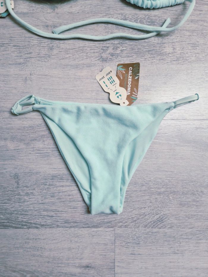 Maillot de bain bikini 2 pièces Calzedonia neuf avec étiquette turquoise - photo numéro 2