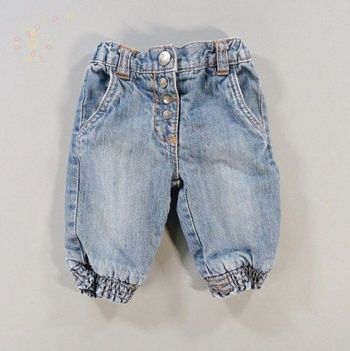 Pantalon denim jean bleu KITCHOUN 3 mois 60 cm fille