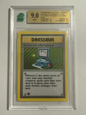 Carte Pokémon Recherche informatique 71/102 Wizards Edition 1 MNT 9