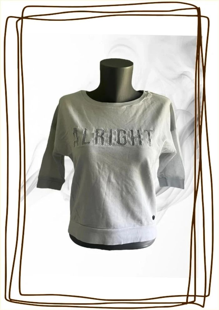 T-shirt blanc - Tom Tailor Denim - Taille S