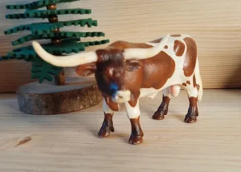 Schleich Taureau Texan aux longues cornes Figurine animal de la ferme
