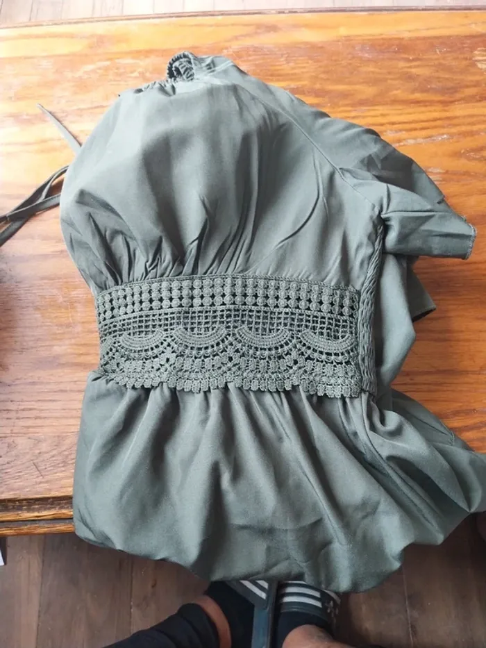 Robe longue VERT Kaki - photo numéro 2