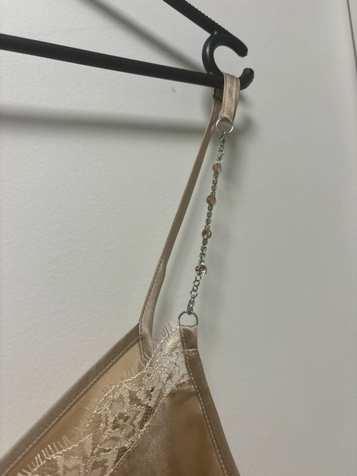 Top beige lingerie pour femme taille XL Jennifer Lopez for Intimissimi - photo numéro 2