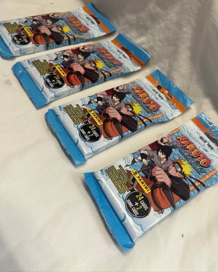 4 Mega Boosters Cartes NARUTO neufs scellés - photo numéro 2
