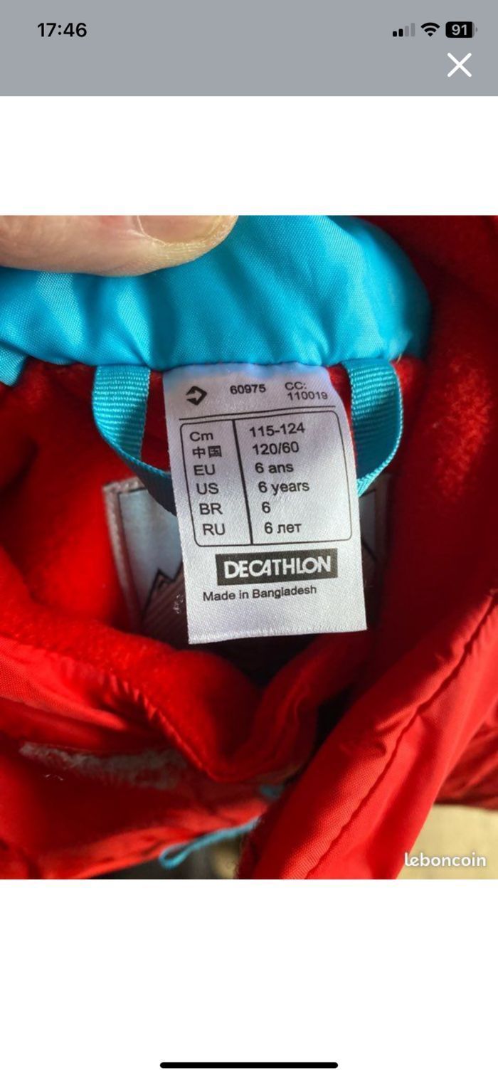 Manteau de ski, enfants mixte - photo numéro 3