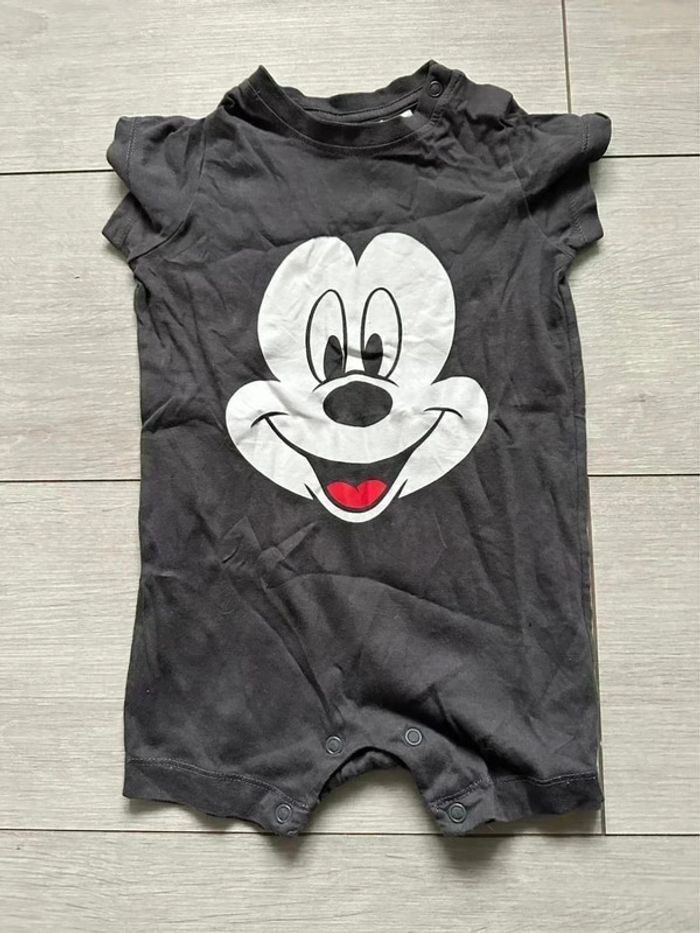 Combinaison bébé garçon été Mickey Disney 2-4 mois
