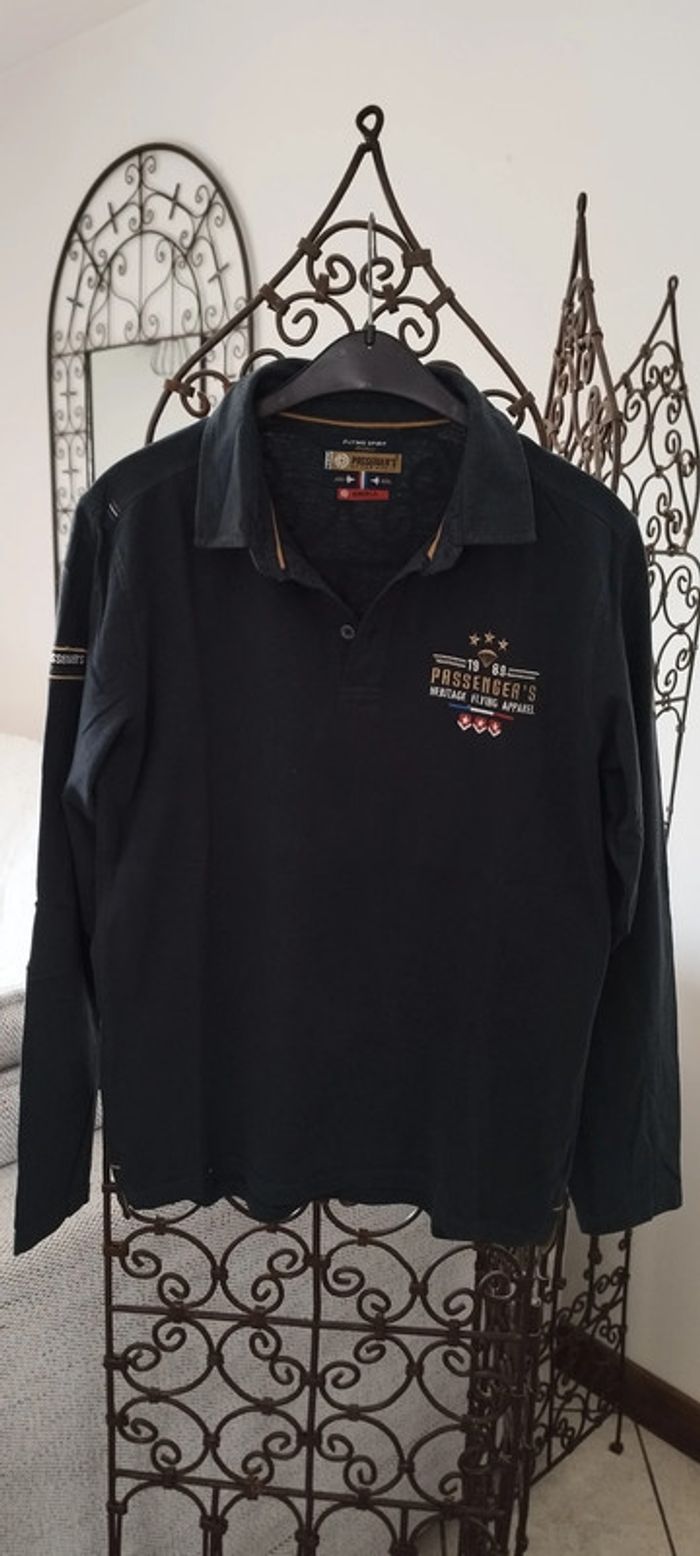 Polo manches longues Passenger's. Taille S. Neuf - photo numéro 2