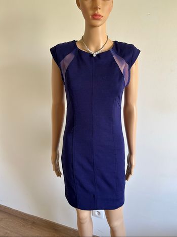 Robe bleue violine à manches courtes Best Mountain taille 36 bon état