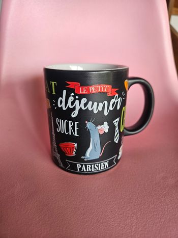 Tasse - mug disney ratatouille remy noir disneyland paris