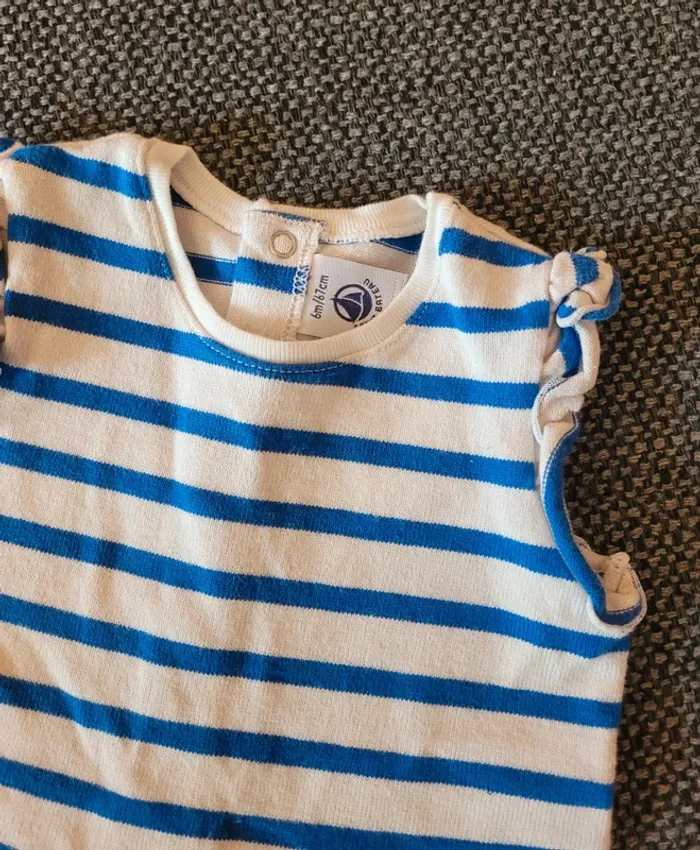Robe marinière Petit Bateau 6 mois - photo numéro 2