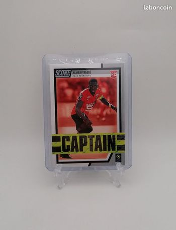 Carte Panini score Ligue 1 2022-23 Rookie Card Captain Hamari Traoré n°7.