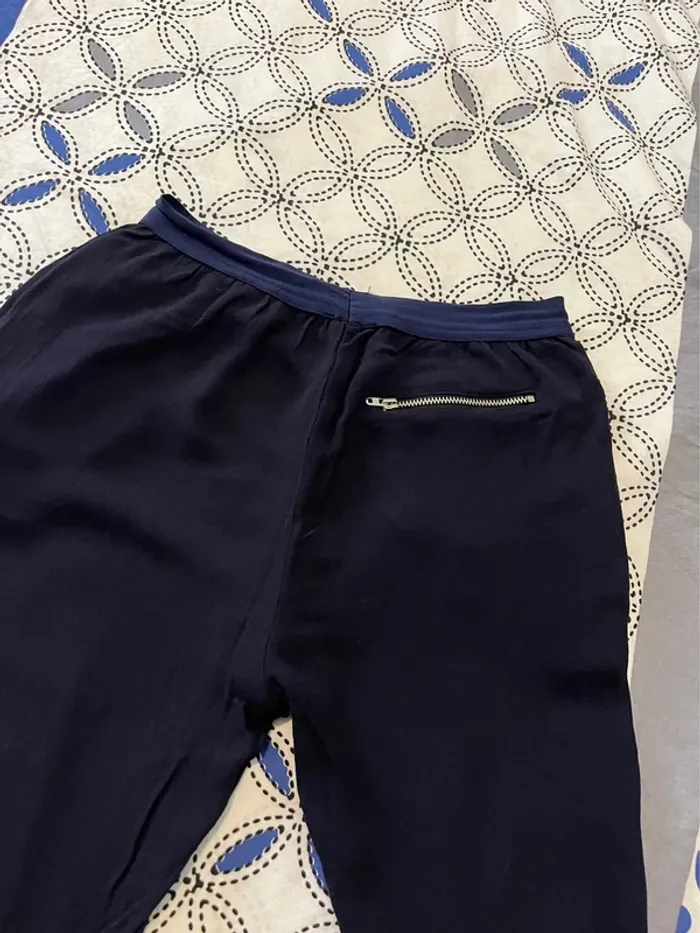 Pantalon marine fluide - photo numéro 4