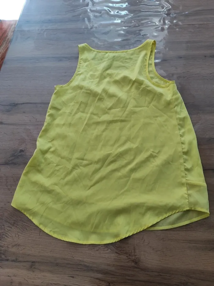 Débardeur jaune Atmosphere taille 36 - photo numéro 3