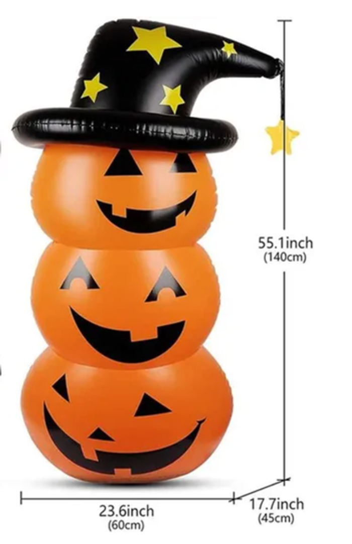 2 Citrouilles gonflables Halloween 1.4m Neuf, encore emballé 52 eur le lot de 2 - photo numéro 4