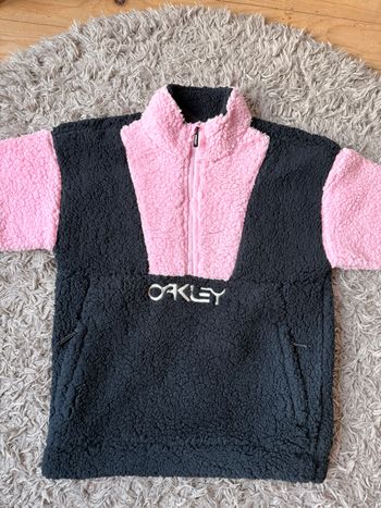 Polaire Sherpa Oakley Noir et Rose