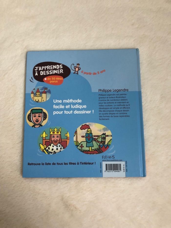 Livre j’apprends à dessiner - chevaliers et châteaux forts - Fleurus - photo numéro 2