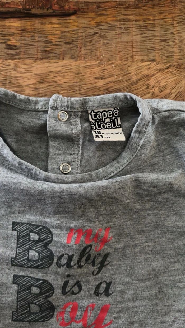 T shirt manches longues 18 mois - photo numéro 2