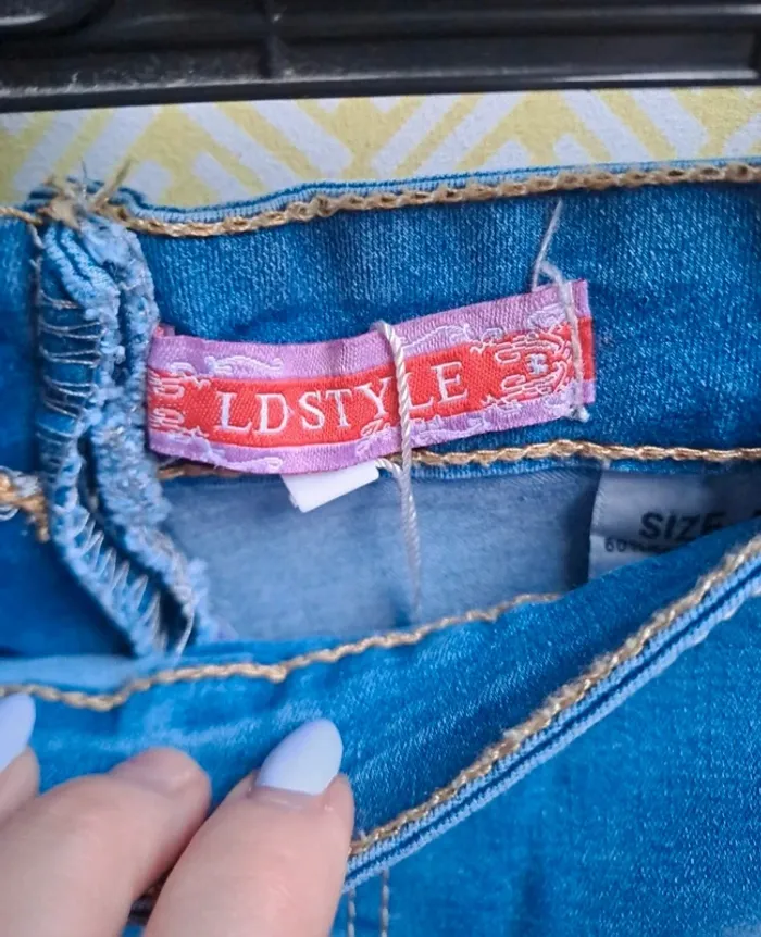 Short en jean taille basse taille XL - photo numéro 6