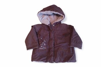 Manteau fille. 2 ans / 24 mois. Sucre d'orge.