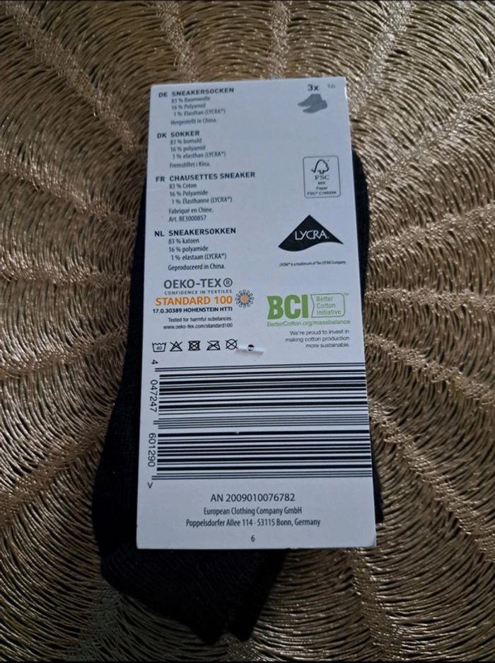 Lot de 3 paires de chaussettes courtes p.27-30 - photo numéro 2