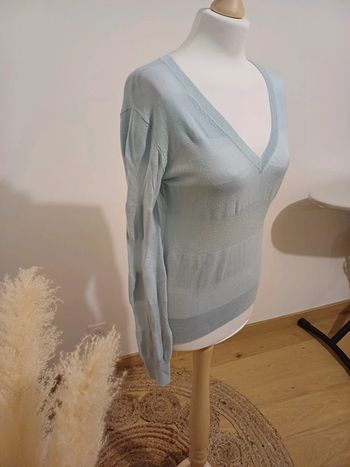 Pull léger bleu clair taille S 36