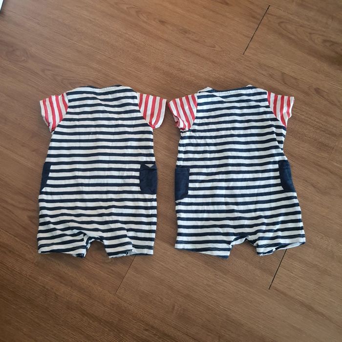 Lot 2 combinaisons été bébé garçon 67cm 6 mois mickey disney baby orchestra baby 67cm 6 mois - photo numéro 2