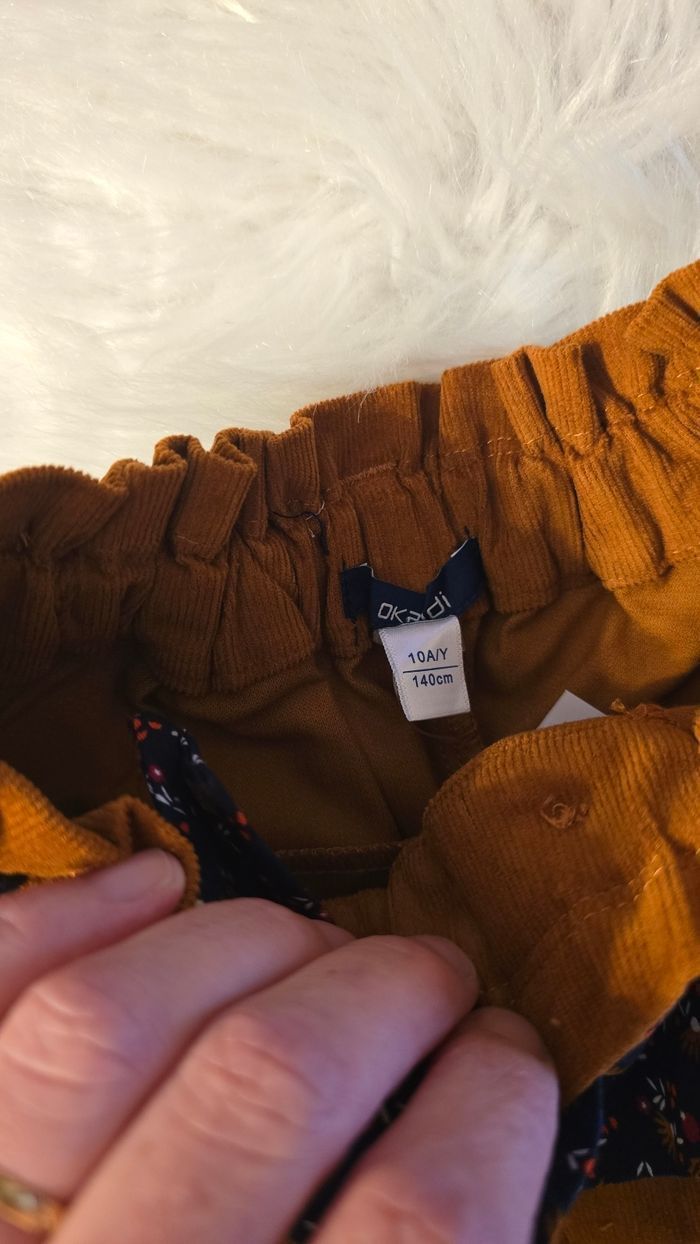 Neuf (non porté)🏷🥰🤩 superbe  short velours 10 ans fille 😍🤩 - photo numéro 5