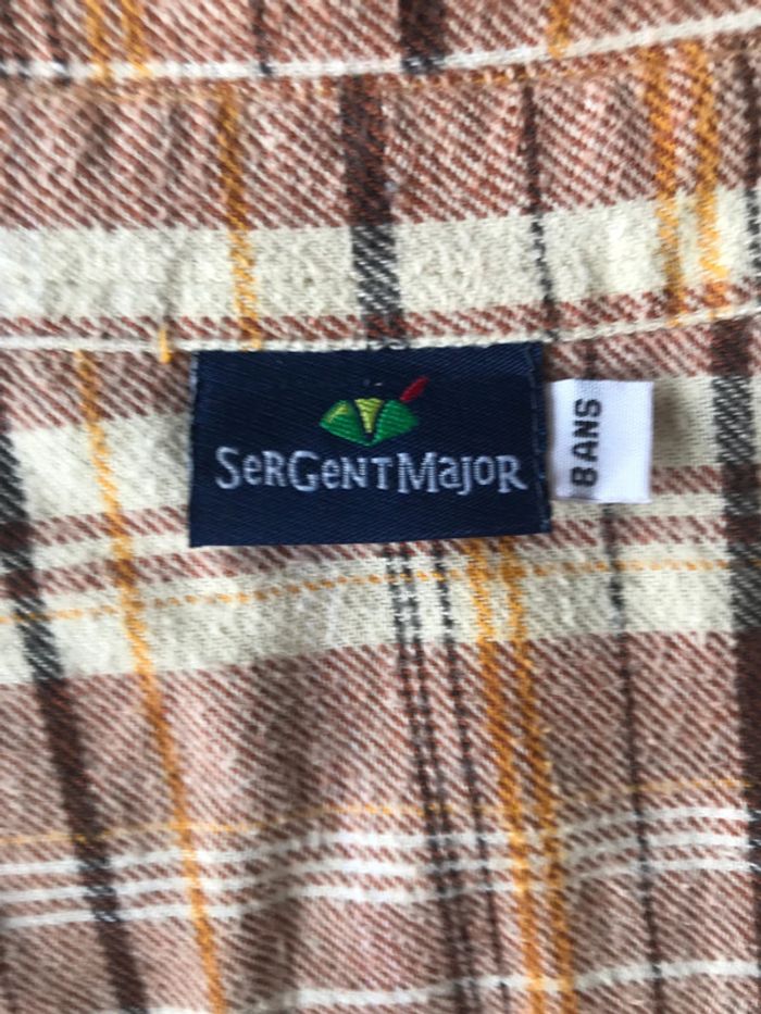 Sergent major chemise coton taille 8 ans - photo numéro 5