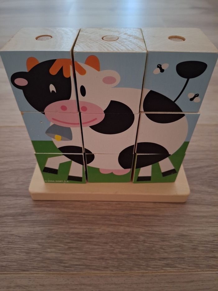 Puzzle en bois 9 cubes multifaces9 - photo numéro 2