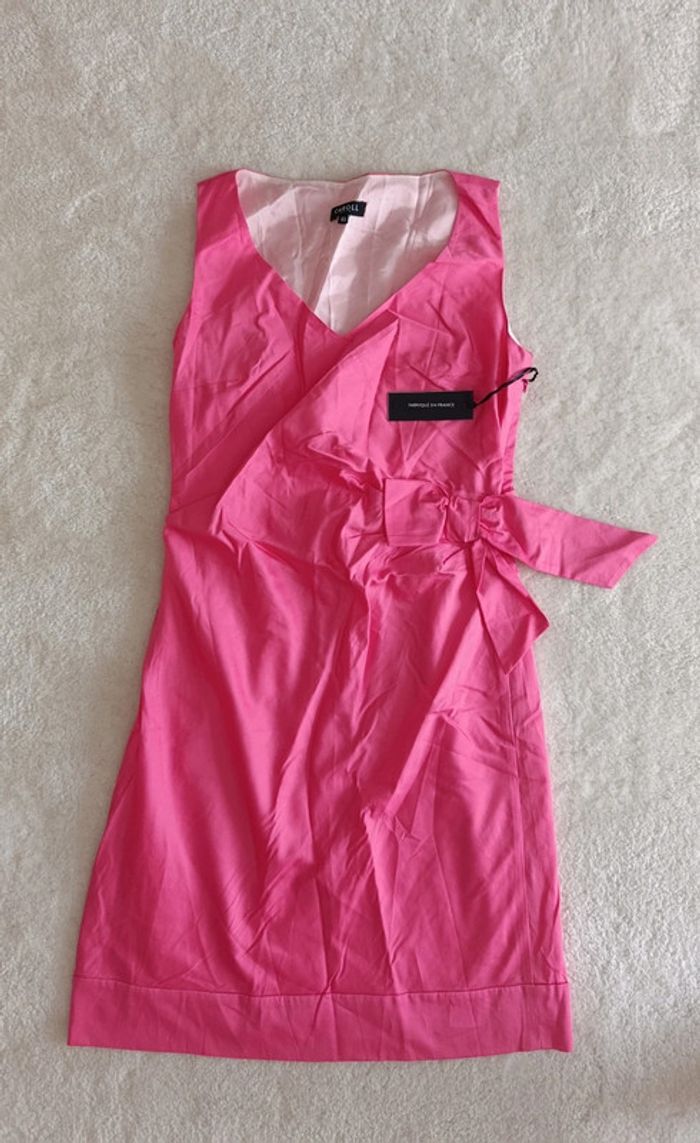 Robe de cérémonie Caroll 40 rose fuchsia neuve mariage événement - photo numéro 4