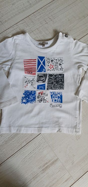 Tee-shirt manches longues grain de blé 24 mois