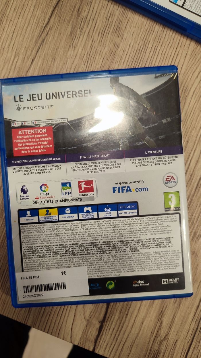 FIFA 18 ps4 - photo numéro 3
