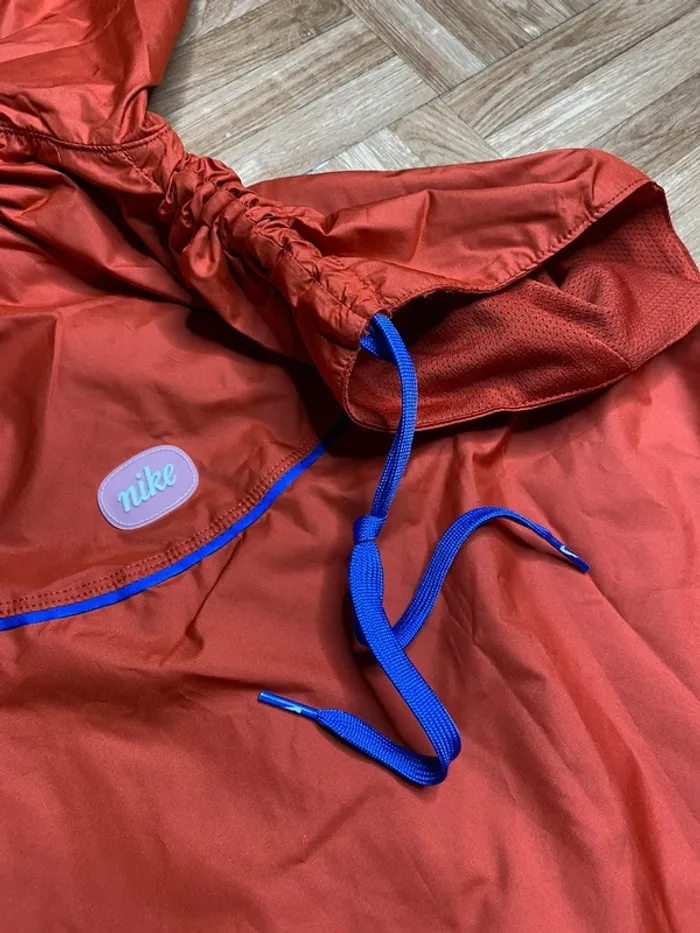 Veste coupe-vent imperméable sans manches Nike orange capuche (NEUVE) - photo numéro 5