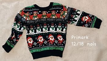 Pull de Noël Primark 12/18 mois