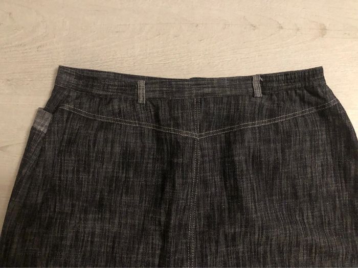 AN20- Tailleur veste+jupe longue bleu jean T44-46 - photo numéro 9