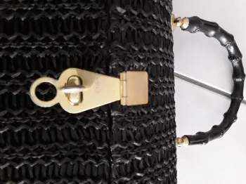 Sac raphia noir