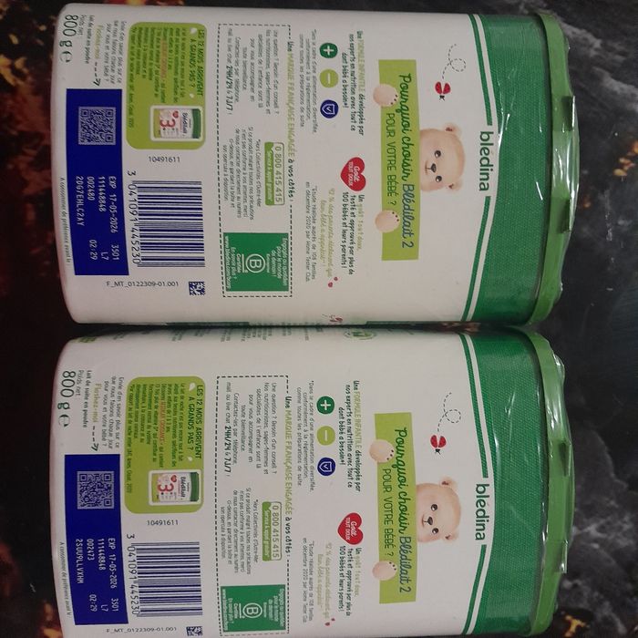 Lot de 2 boîtes de blédilait 2ème âge - photo numéro 3