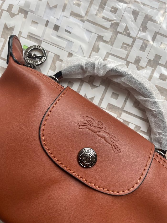 Sac Longchamp XS marron - photo numéro 3