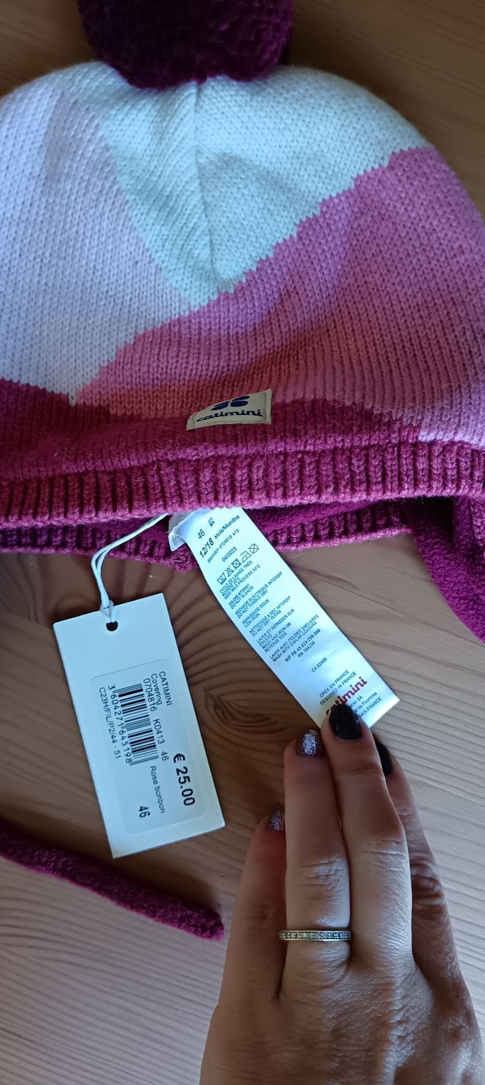 Bonnet aviateur à pompon de la marque Catimini - photo numéro 4