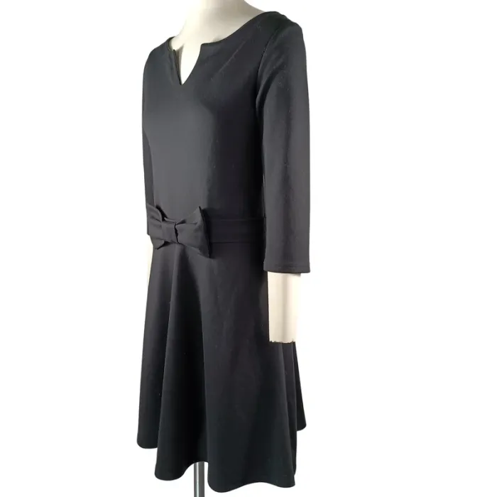 Robe noire jersey ceinturée - Avalanche - taille 1 A1145 - photo numéro 2