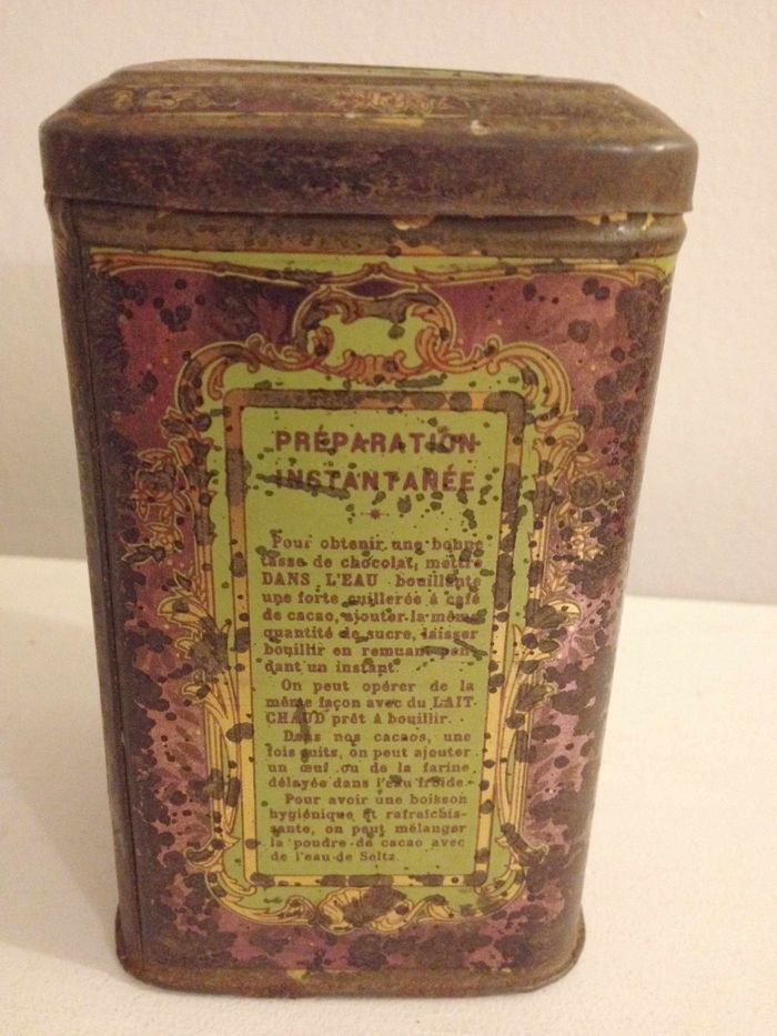 Ancienne boite publicitaire cacao casino en métal pour collectionneur - photo numéro 5