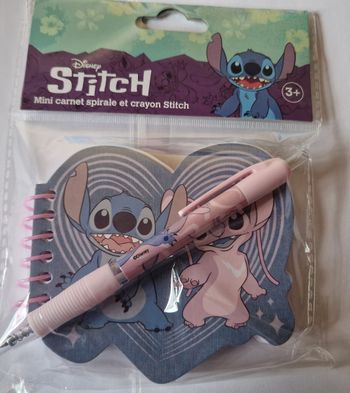 Mini carnet spirale Stitch + stylo
