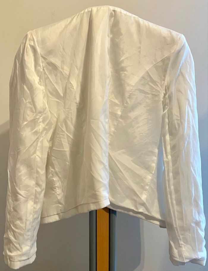 Manteau blanc MIM style caban croisé T38/M - Très bon état - photo numéro 5