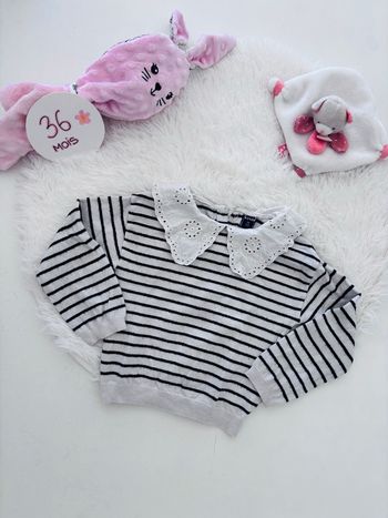 Pull marinière fille 