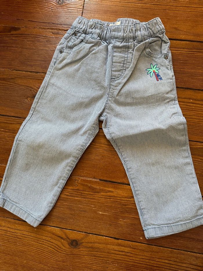 Ensemble Sergent Major pantalon+polo bleu 18 mois - photo numéro 2