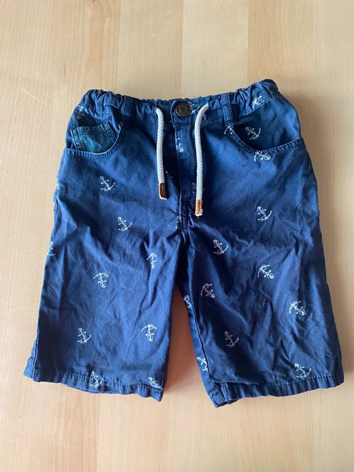 Short garçon tissaia 6 ans bleu encre marine bermuda