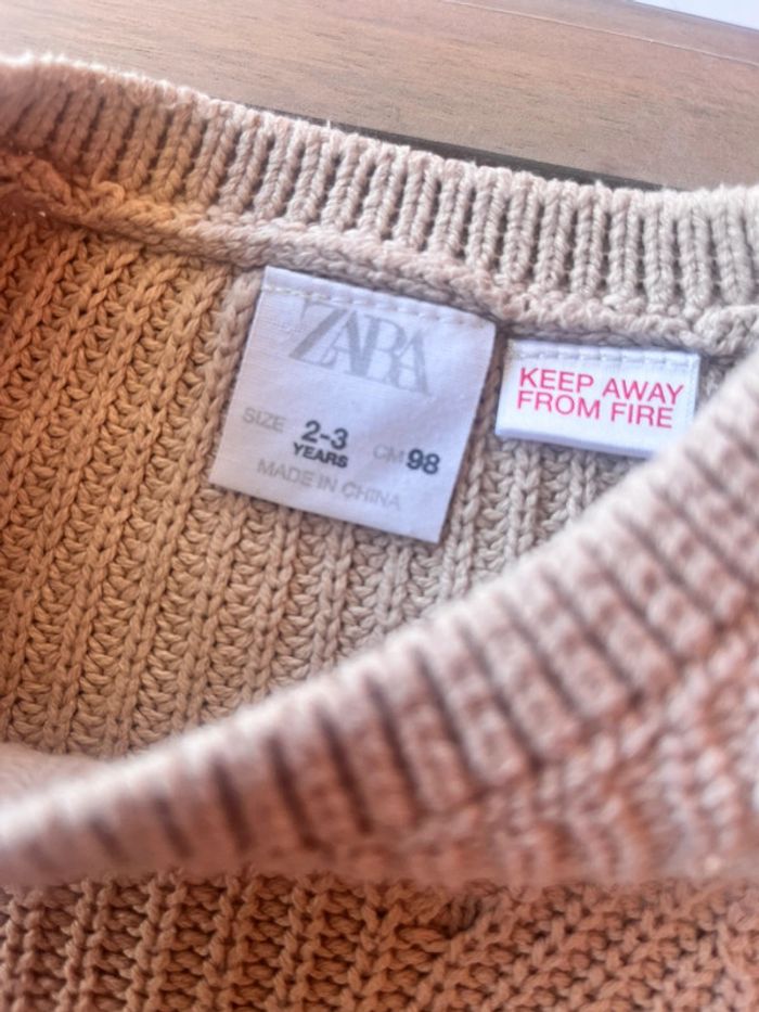 Pulls ans manche avec chemise intégrée Zara 3 ans - photo numéro 2